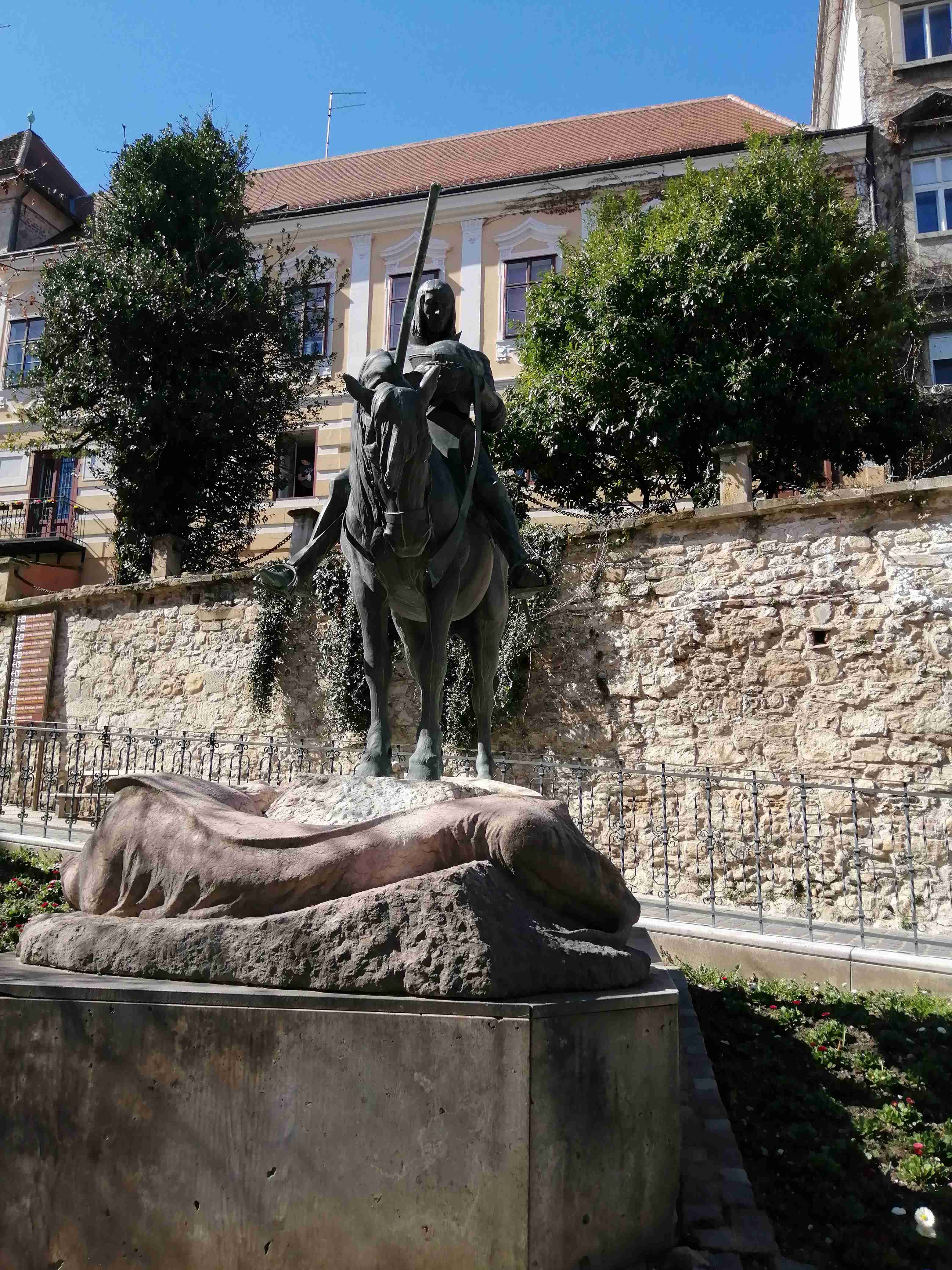 Saint George statue at Upper Town